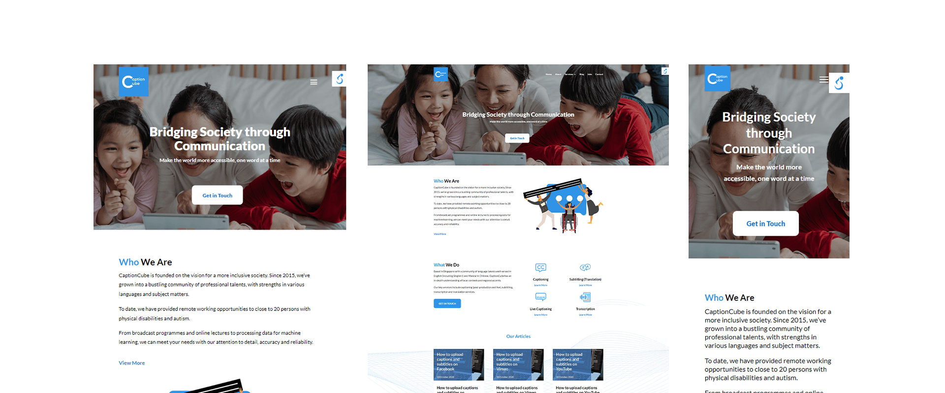 Web Design Singapore | Singapore Website Design - Caption Cube 1 |